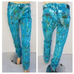 NEW ROBIN'S JEAN Long Flaps Straight Jeans SZ 32